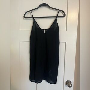 Free People Black V-Neck Dress